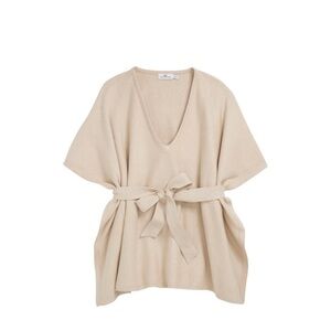 Vineyard Vines Sweater Poncho with Belt
Cappuccino Heather